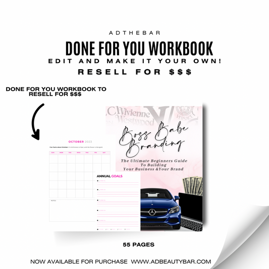DFY “BRANDING” WORKBOOK (CANVA) RESELL FOR $$$ (FREE FOLLOW UP CALL/TEXT AFTER PURCHASE)